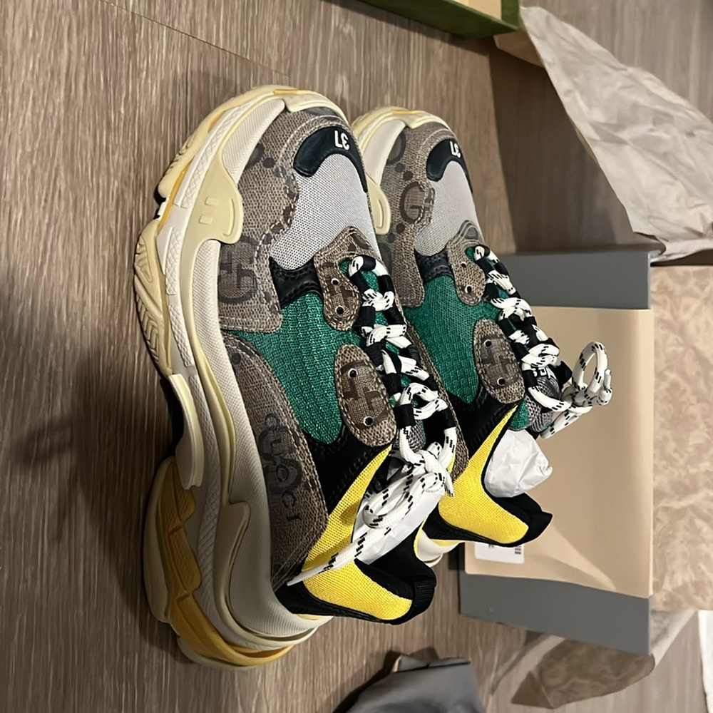 Brand New Gucci x Balenciaga hacker project triple S sneakers size 37 women’s